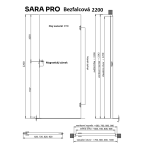 Skryté zárubně - interiérové dveře 2200